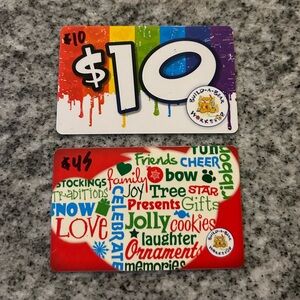 Set of 2 Little Kid’s Build-a-Bear Workshop Physical Gift Cards - $55 Value